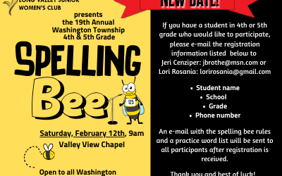 Announcing the LVJWC 19th Annual Spelling Bee!
