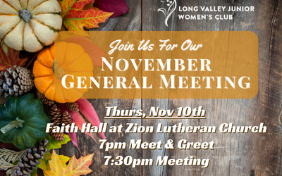 Join Us for our November General Meeting